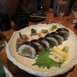 Sushi Den signature dishes Kobe Beef Roll
Tuna Firecracker Roll
Spider Roll